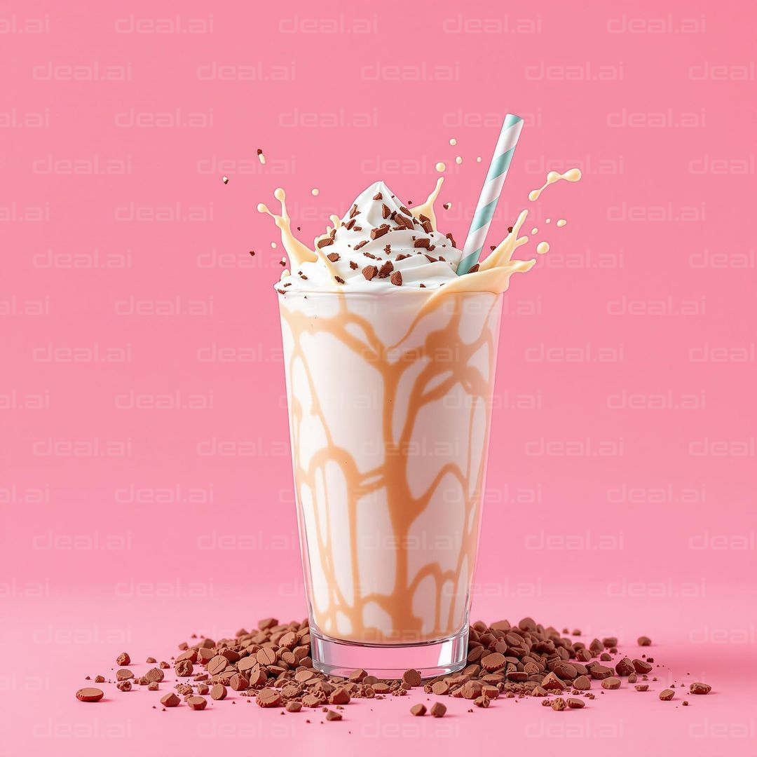 Caramel Splash Milkshake Delight