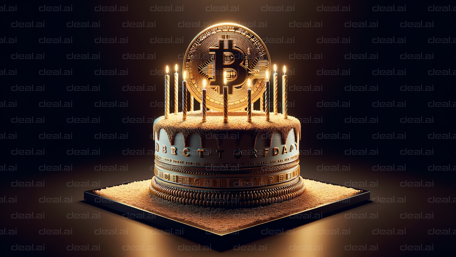 Bitcoin Birthday Cake Celebration