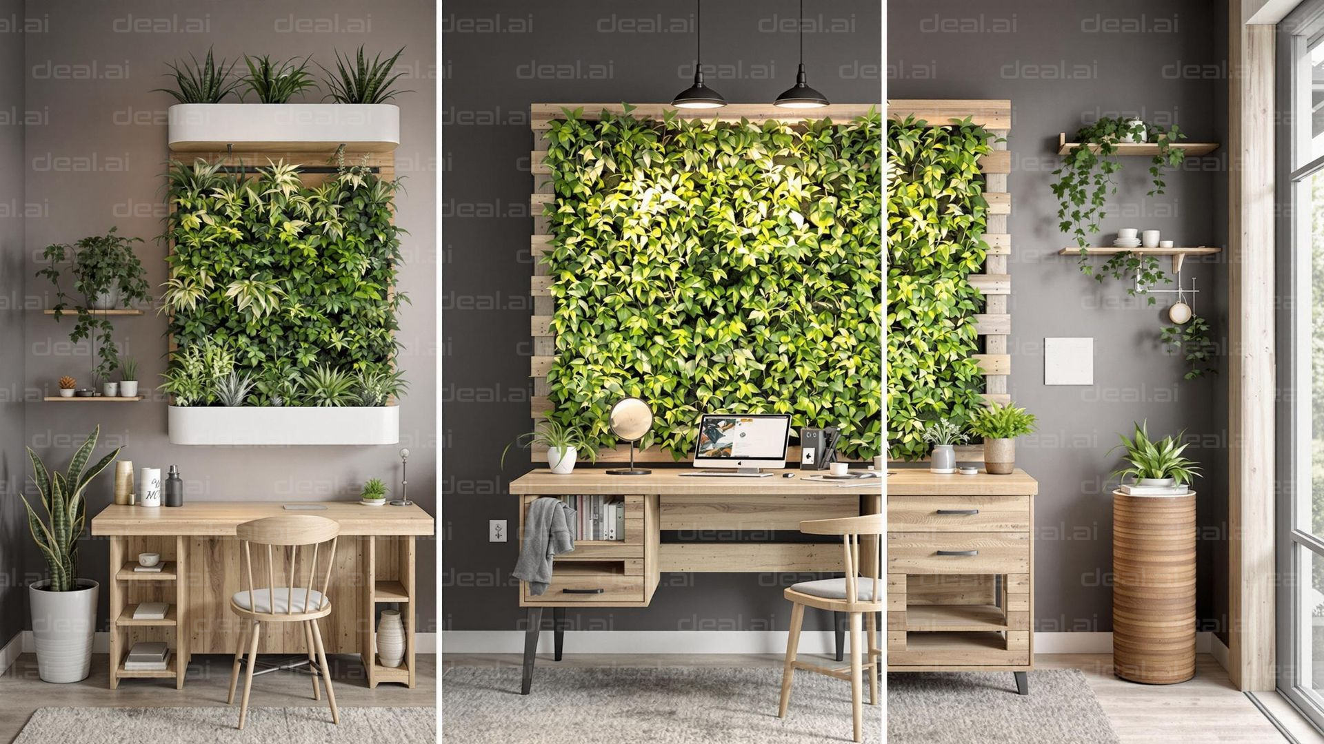 Stylish Green Workspaces