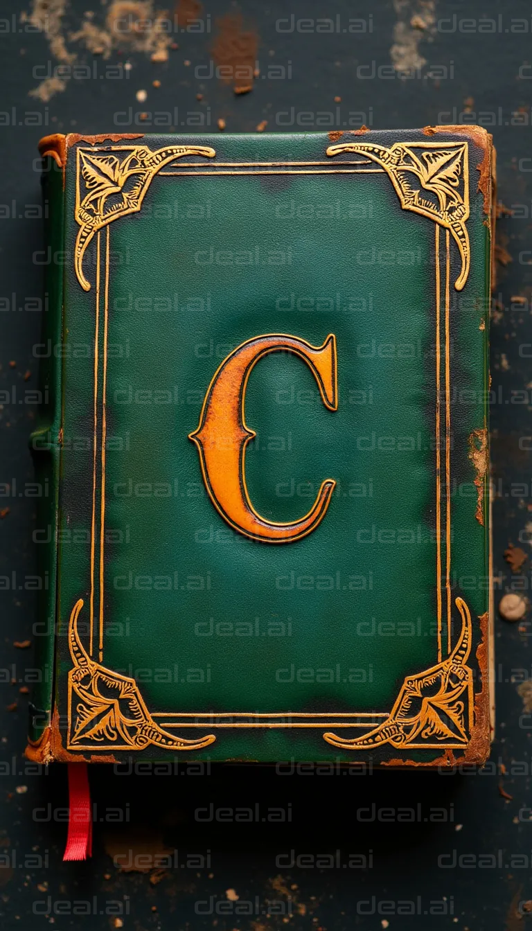 Antique Book with Letter "C" on Cover