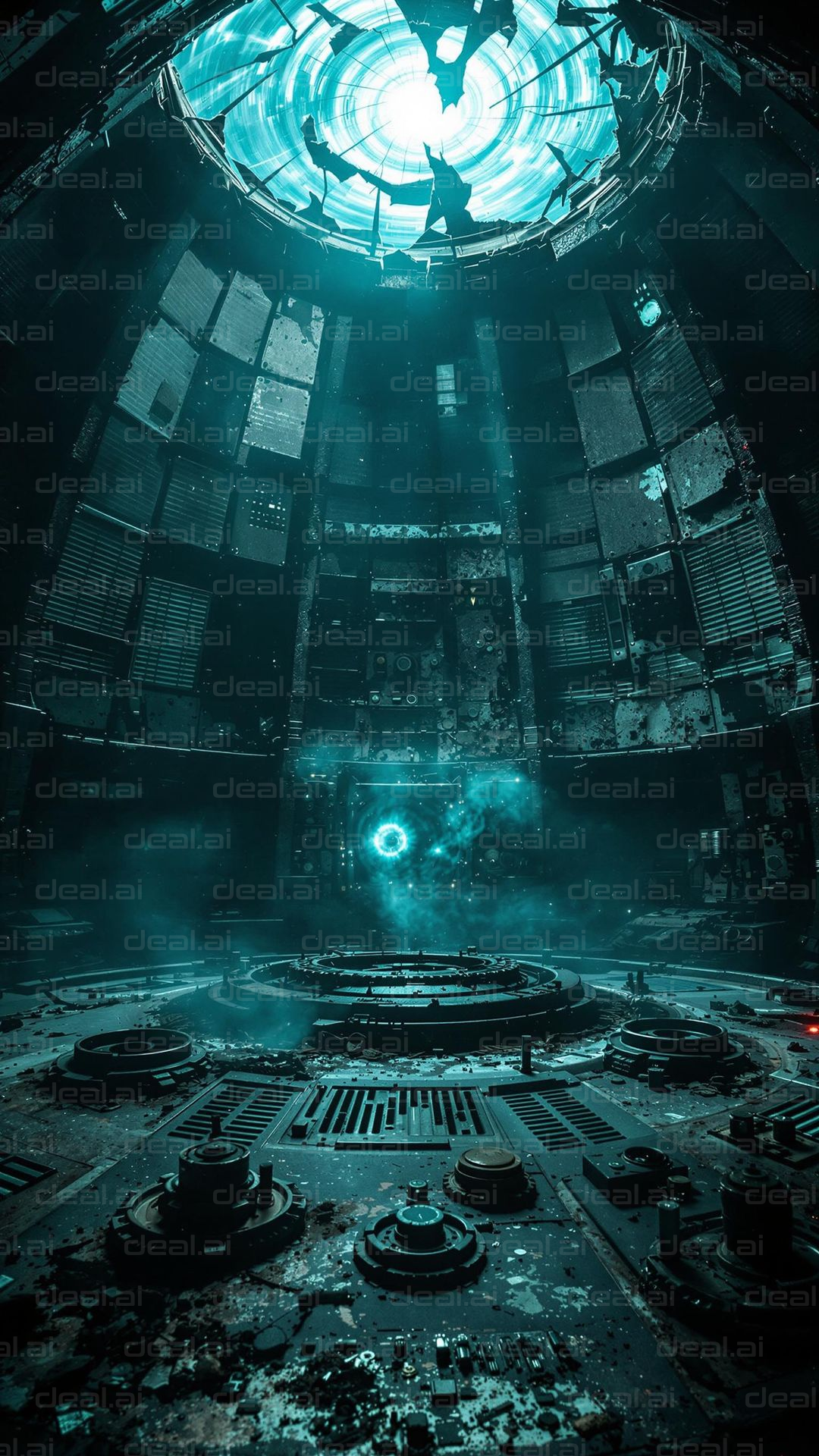 Abandoned Sci-Fi Facility Interior