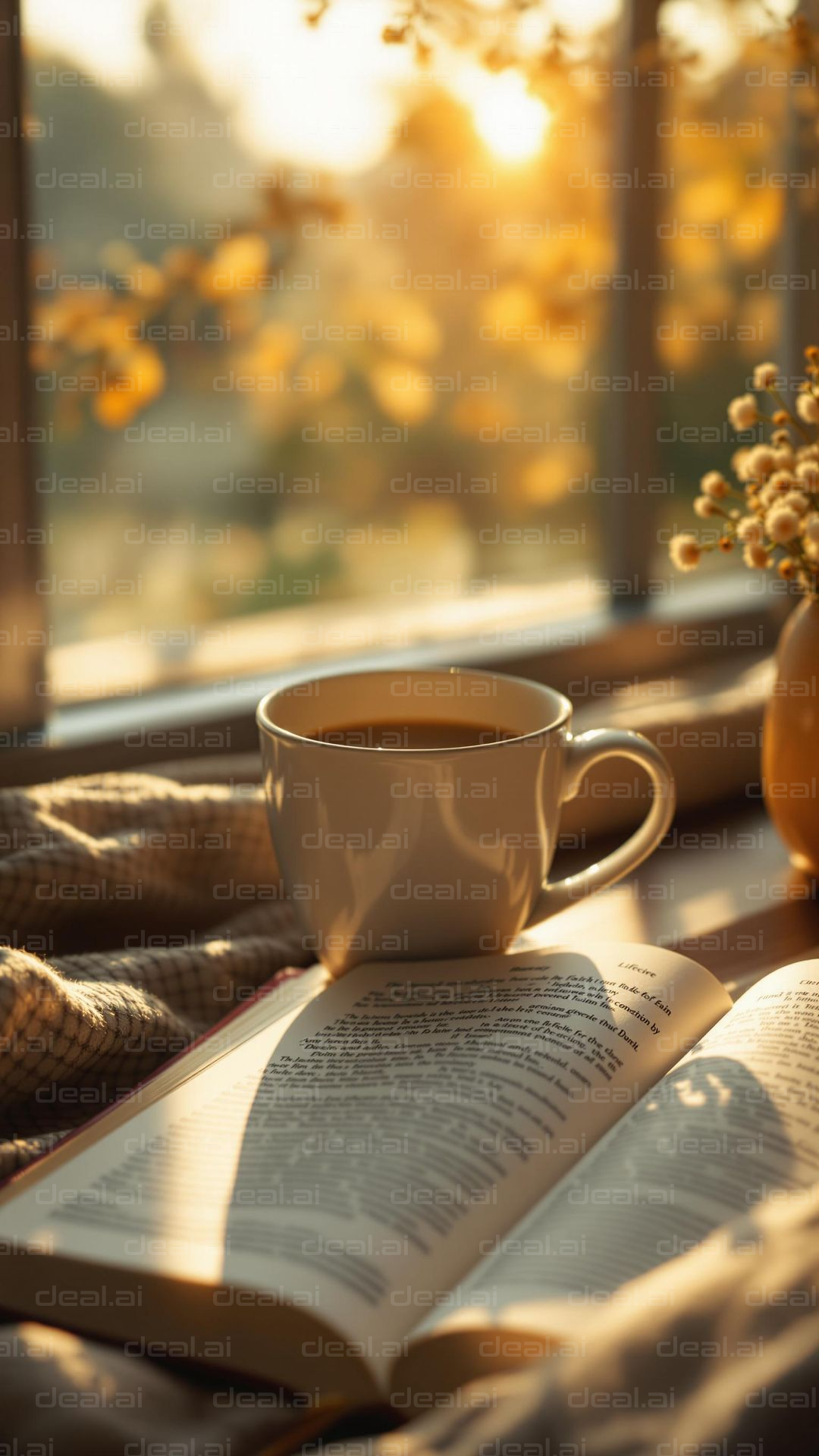 Cozy Morning Read by the Window
