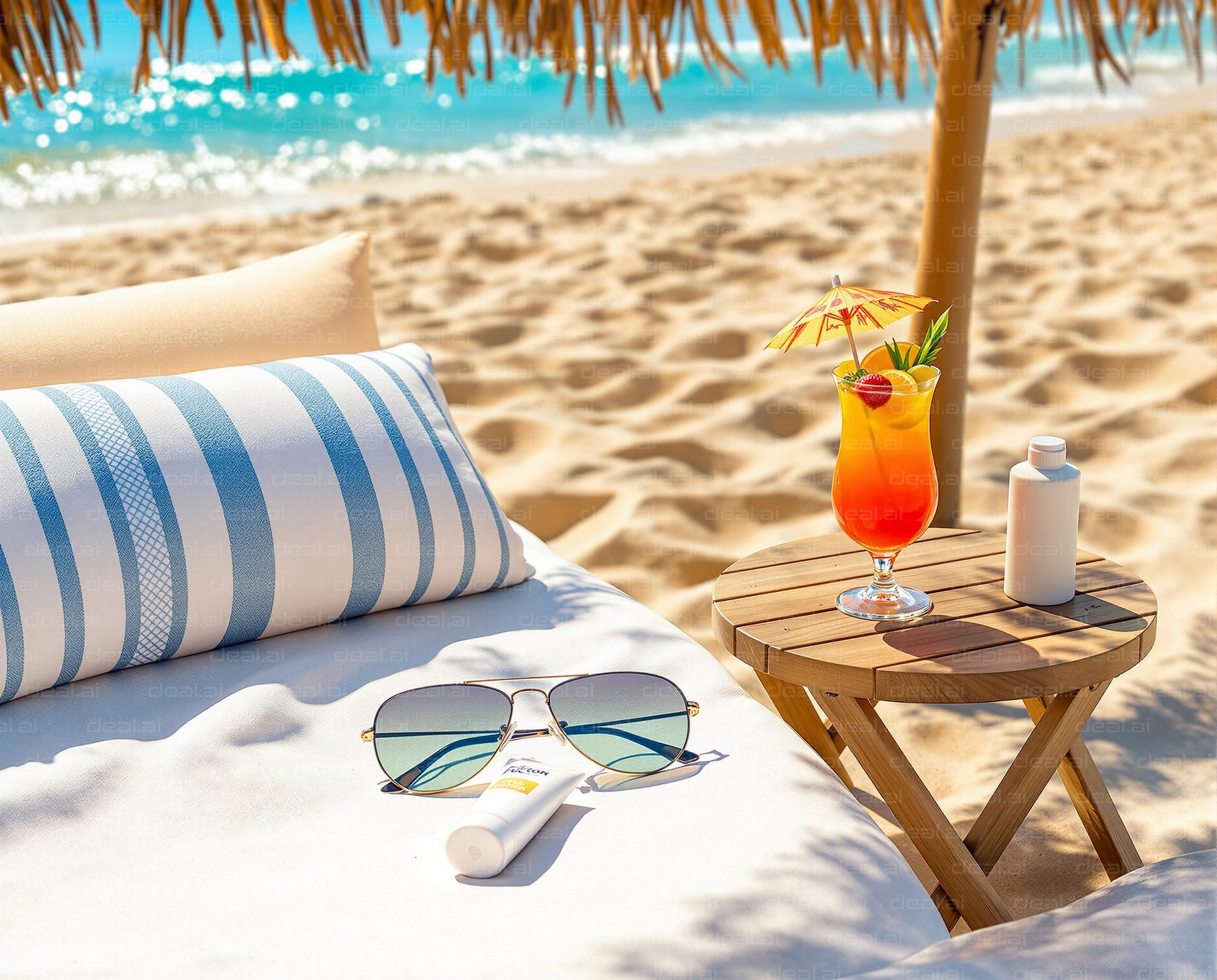 Tropical Beach Relaxation Scene