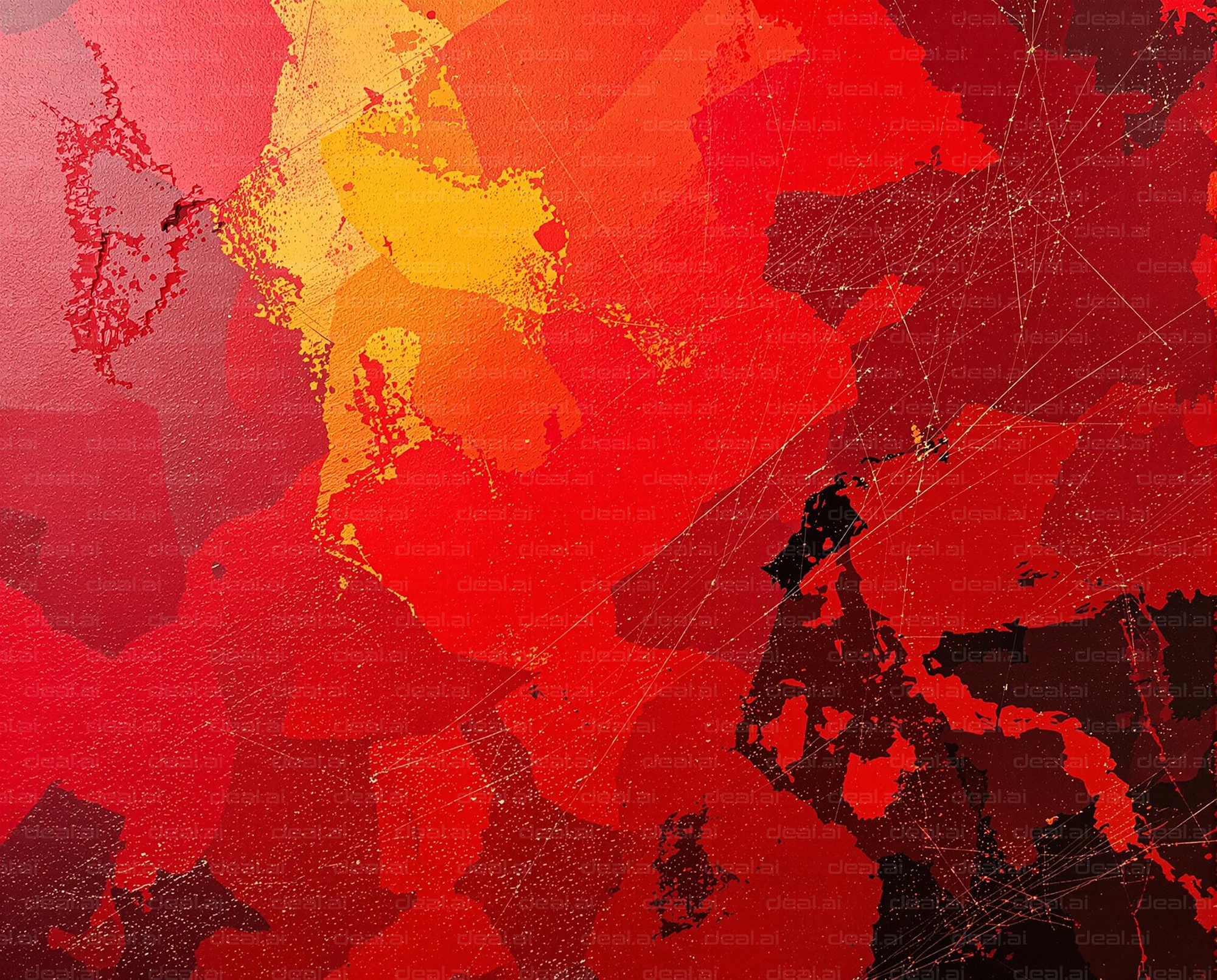 "Vibrant Red Abstract Art"