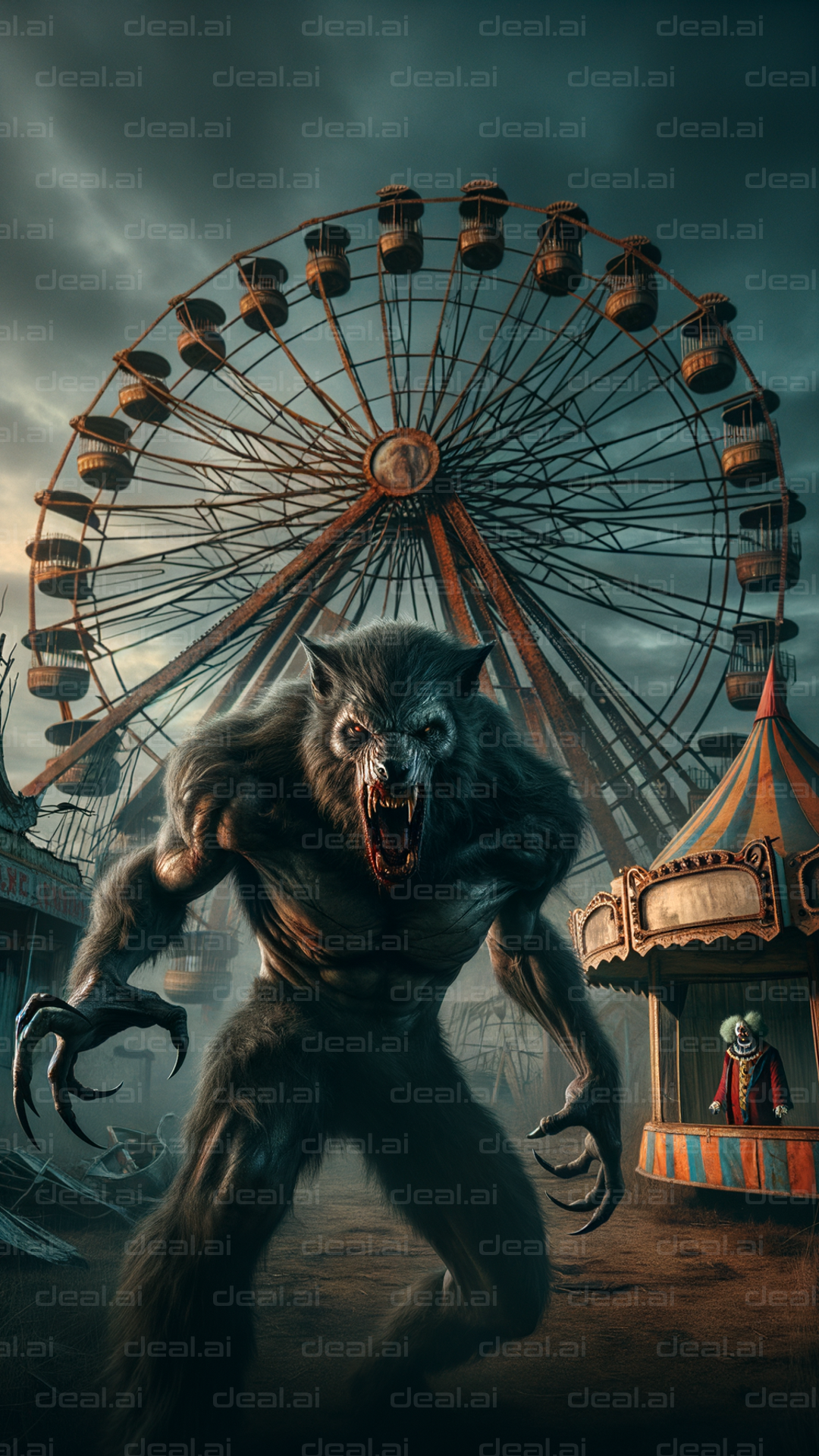 "Werewolf Terror at Abandoned Carnival"