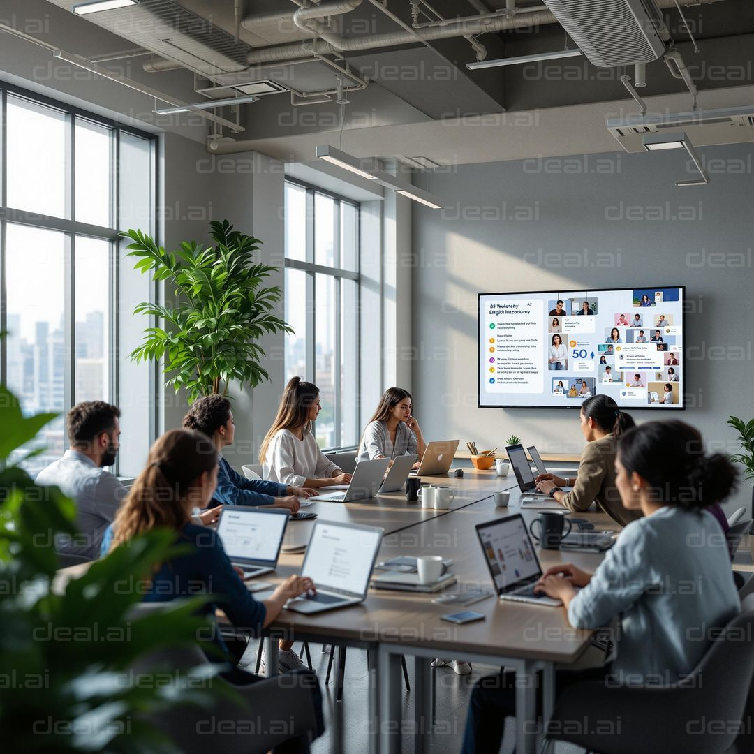 Modern Office Meeting Session