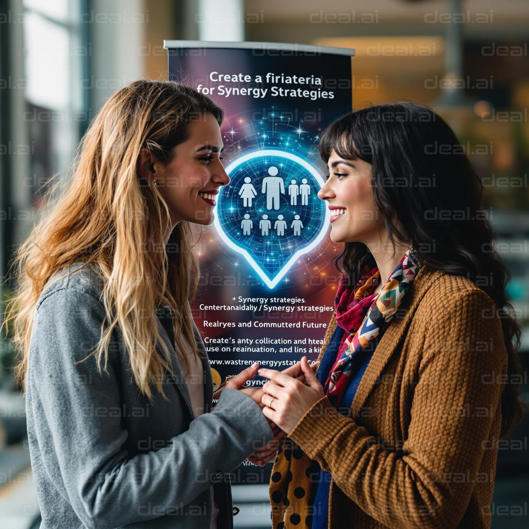 "Conference Networking Smiles"