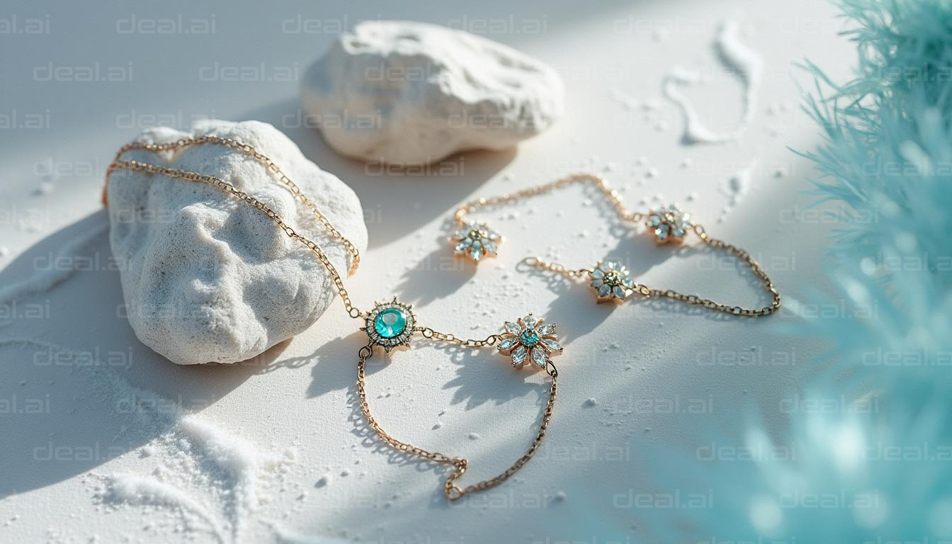 "Elegant Jewelry in Serene Setting"
