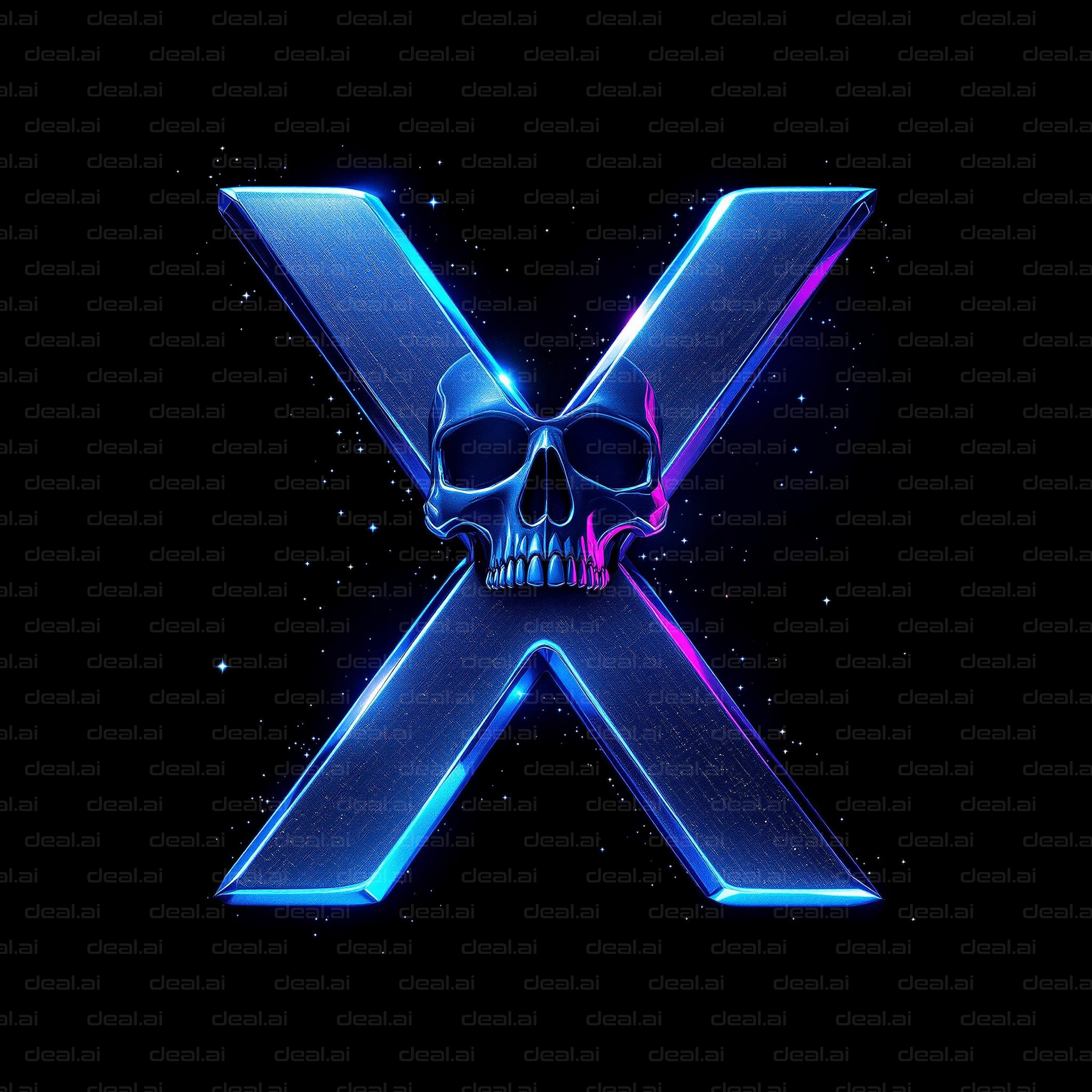 Neon Skull X Design