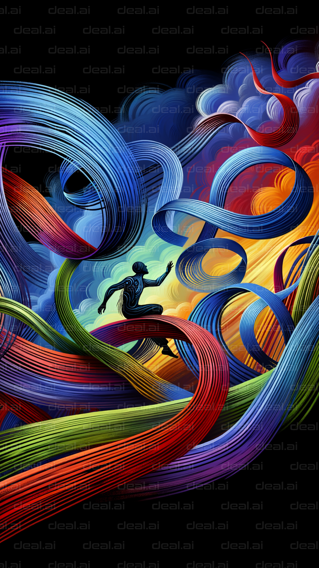 "Vibrant Tapestry of Motion"