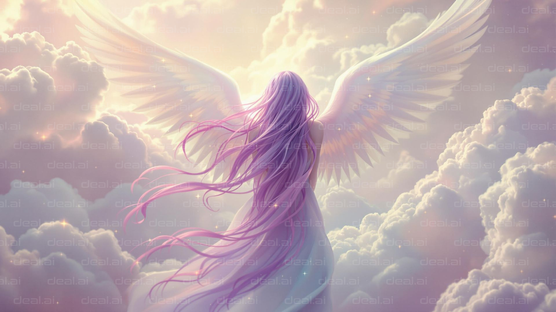 Angelic Serenity in the Clouds