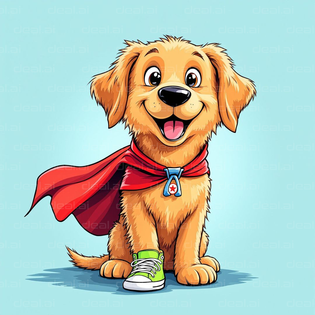 Super Pup in Cape and Sneaker