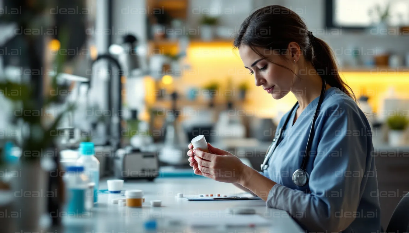 Focused Pharmacist in Lab Setting