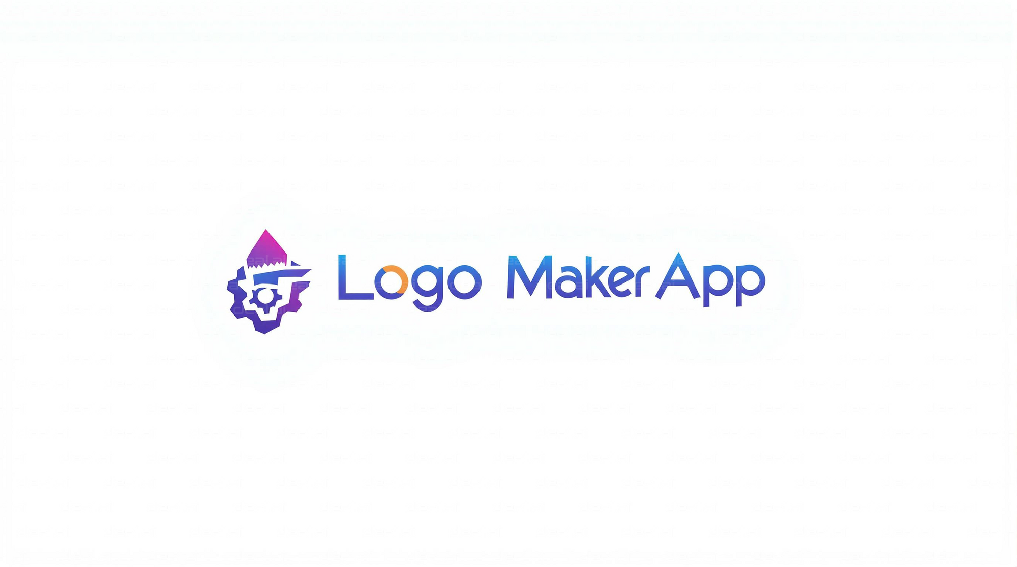 "Logo Maker App Design"