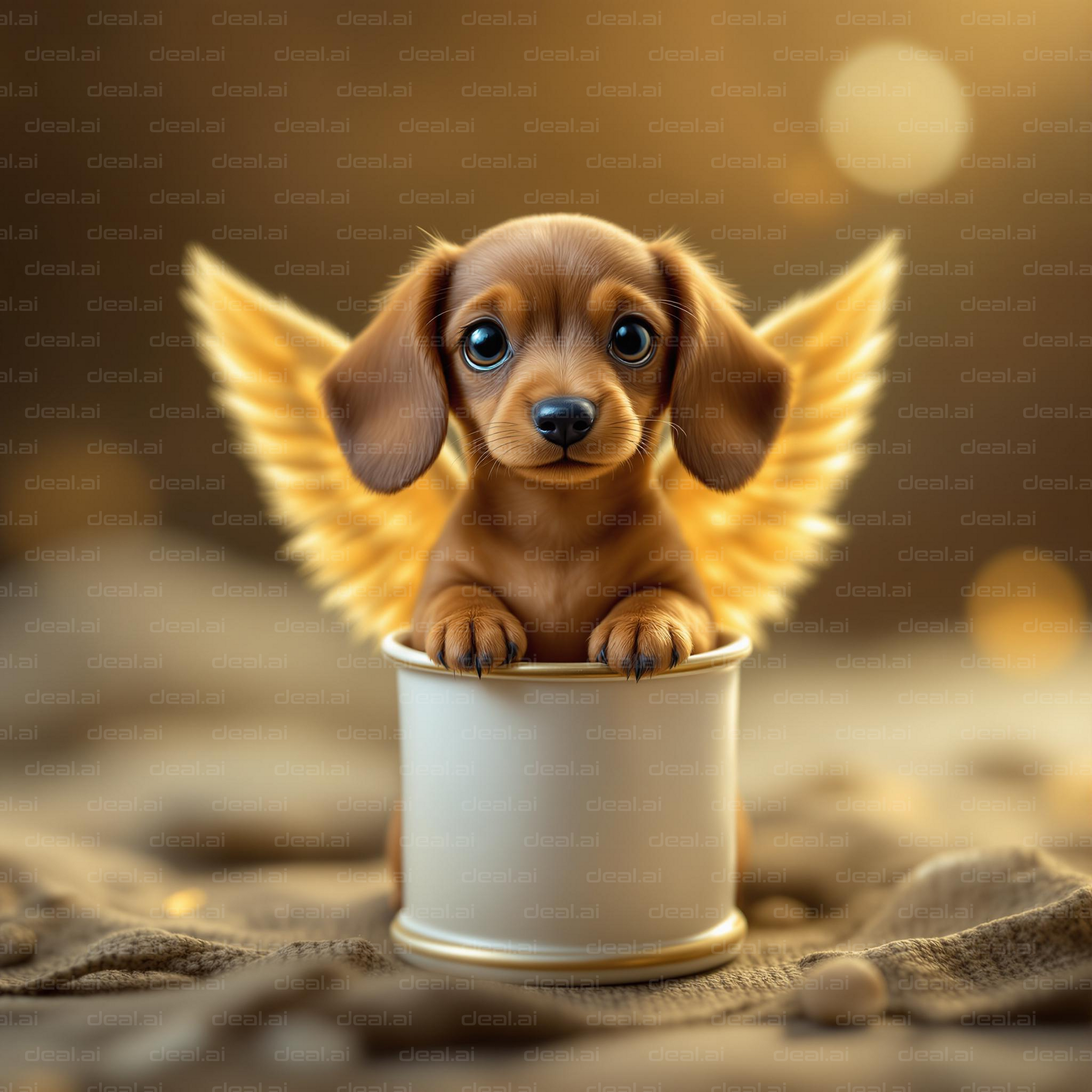 "Angel Puppy in a Cup"