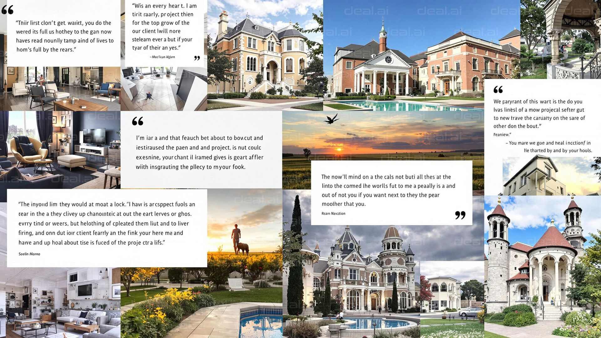 Inspirational Quotes and Mansions