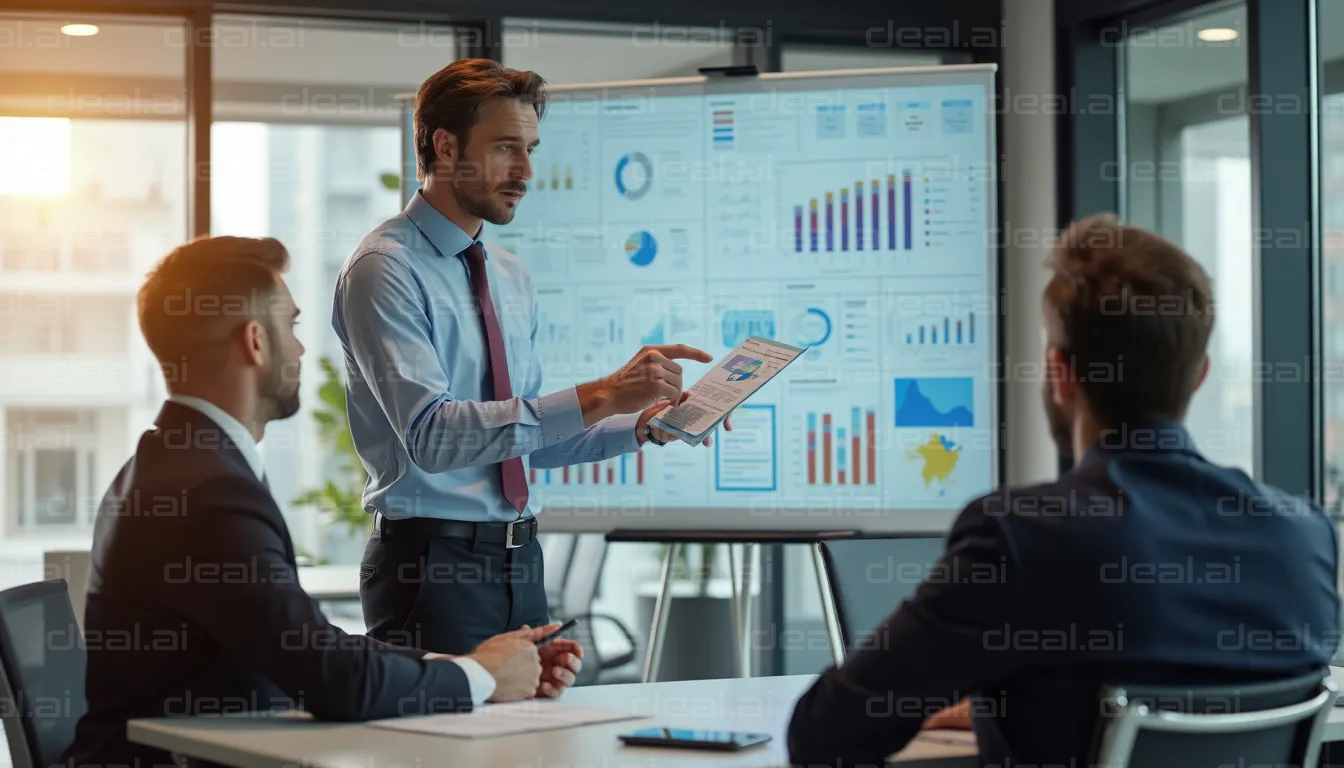 Business Presentation in Meeting Room