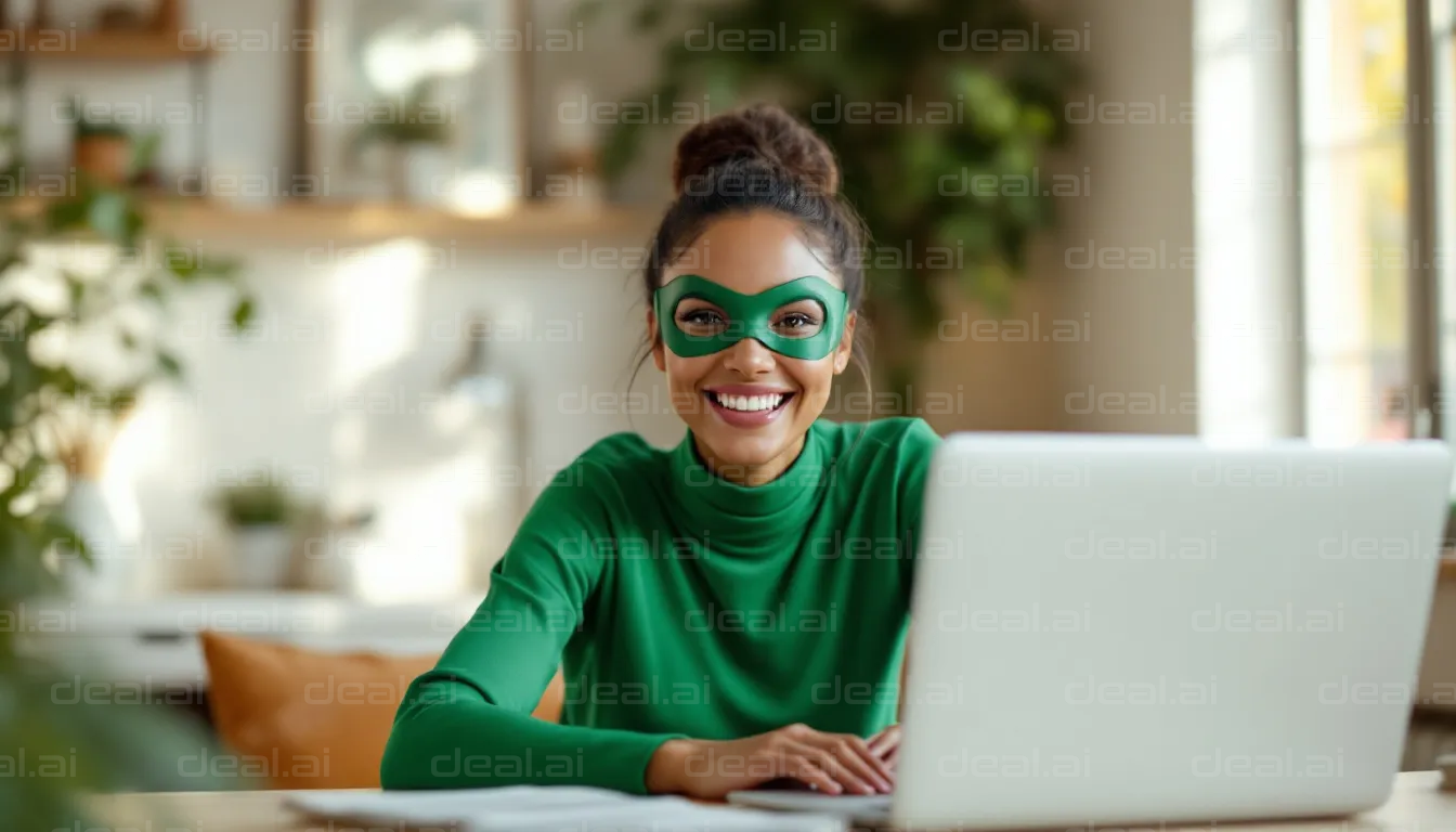 Superhero at the Desk