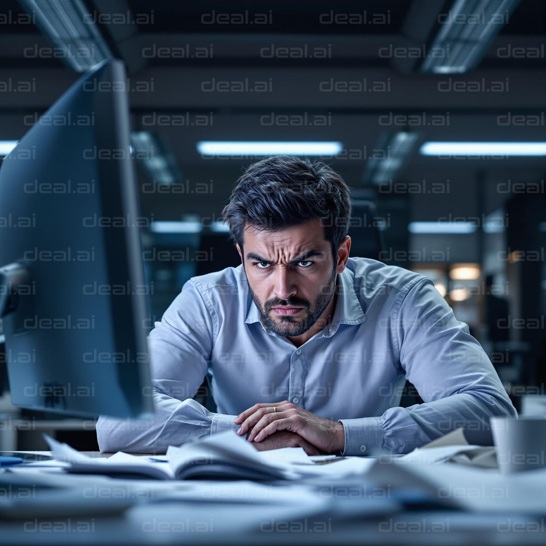 Focused Work Late at Night