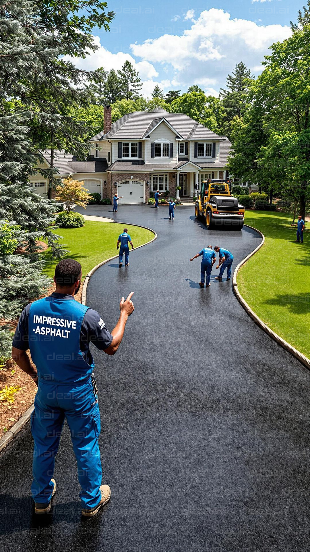 Driveway Paving in Progress