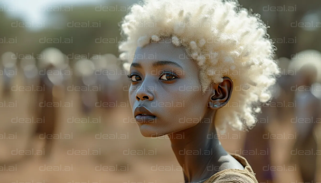 Ethereal Gaze in Nature's Light