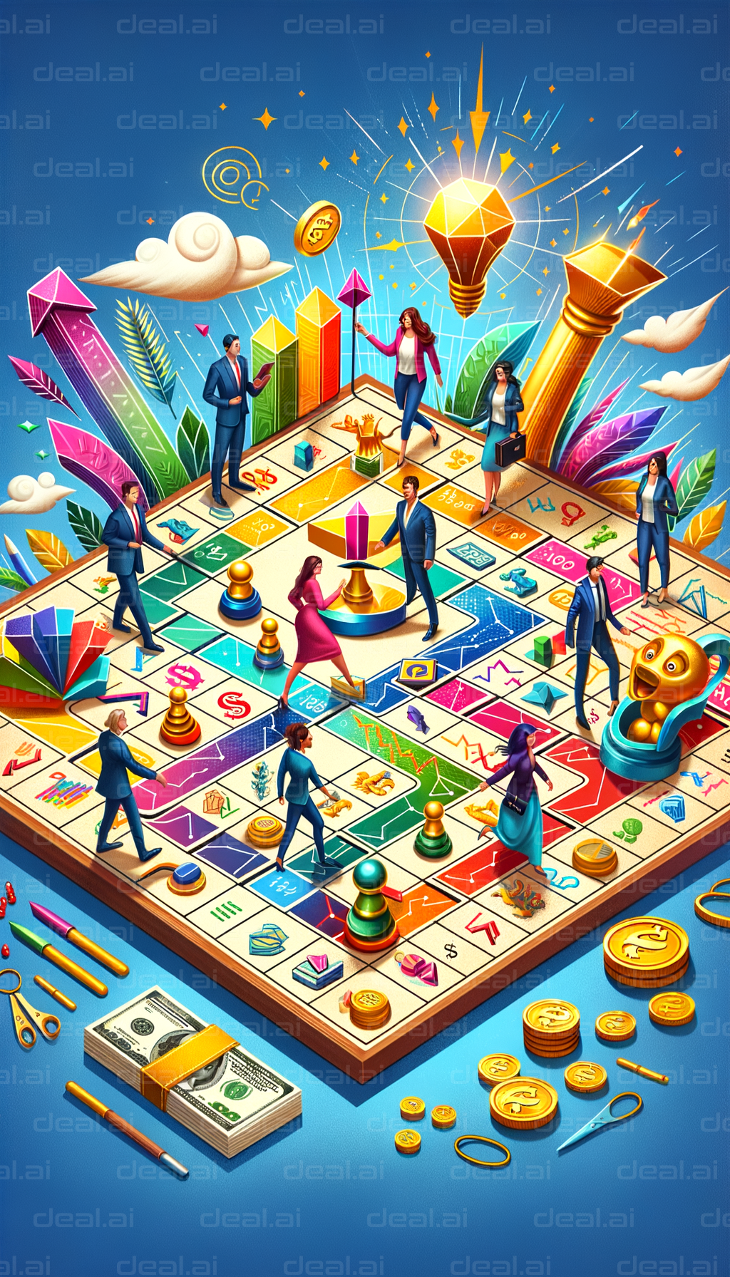 "Strategic Business Board Game Adventure"