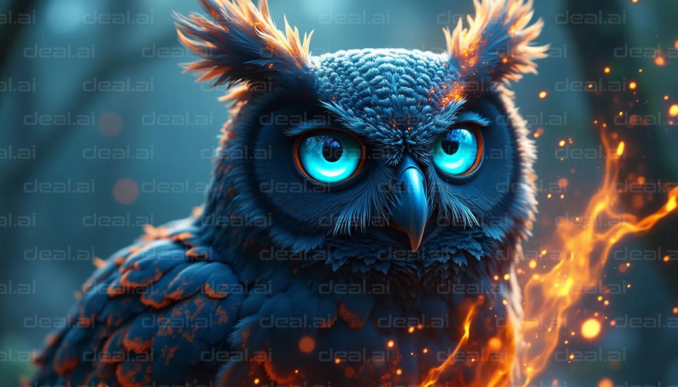Fiery-Eyed Mystical Owl