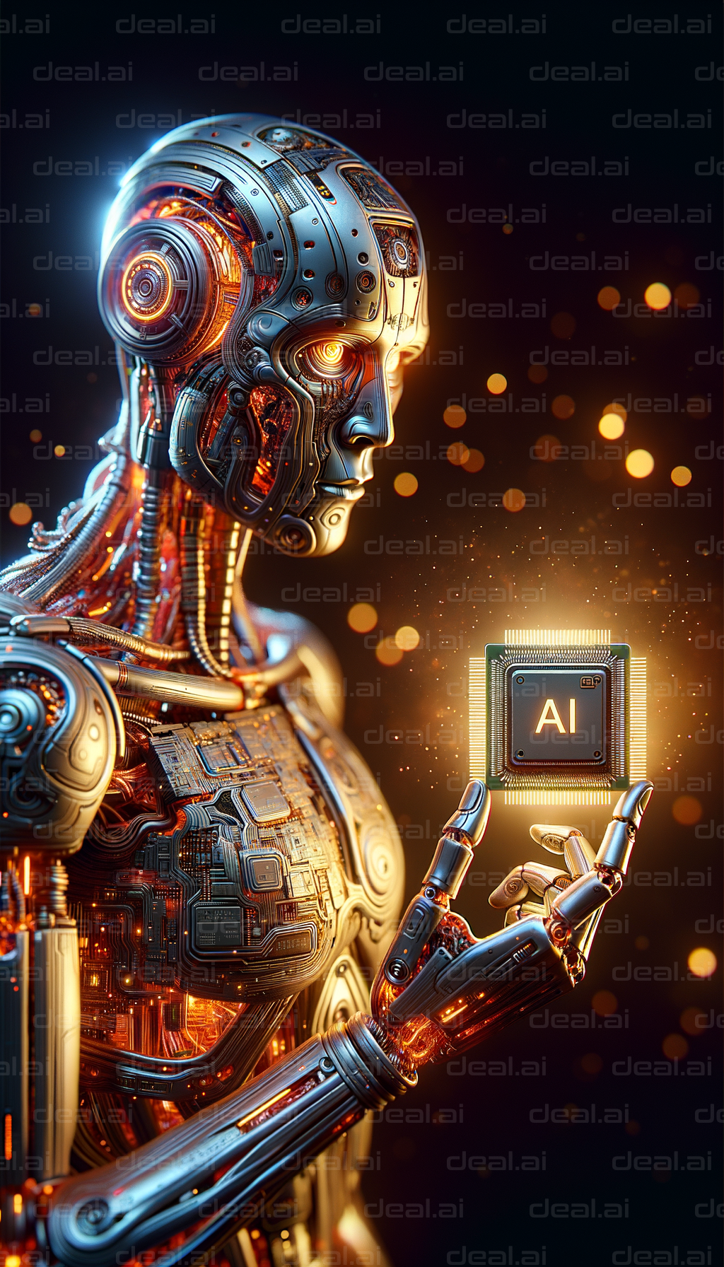 Cyborg Holding AI Chip