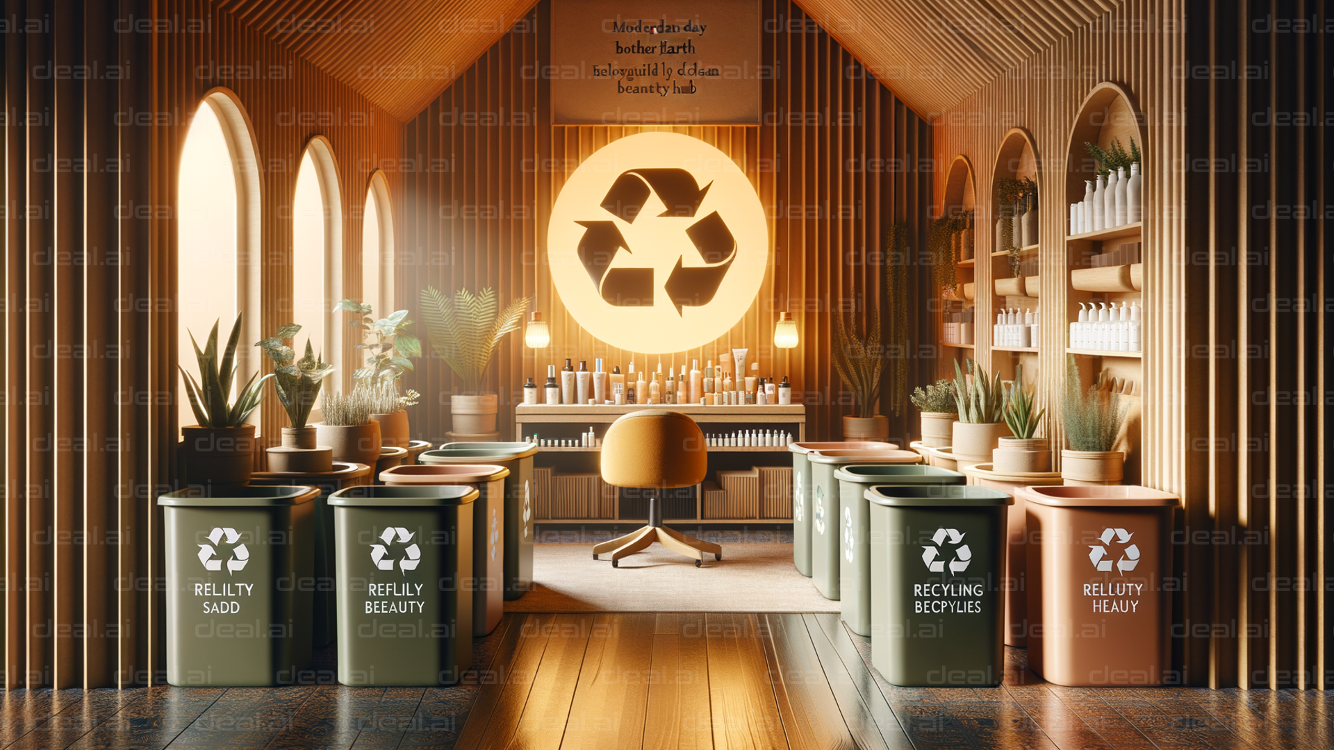 Eco-Friendly Beauty Studio Decor