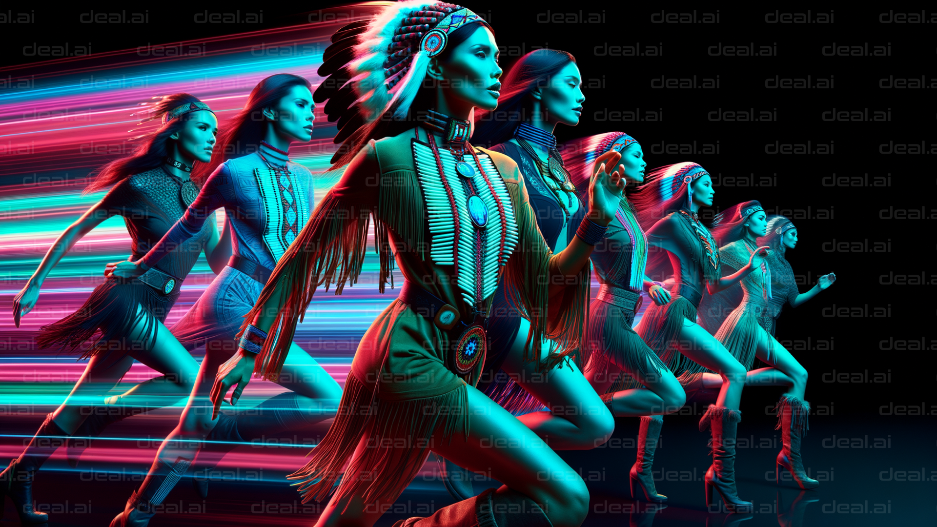 "Digital Tribal Warriors in Motion"