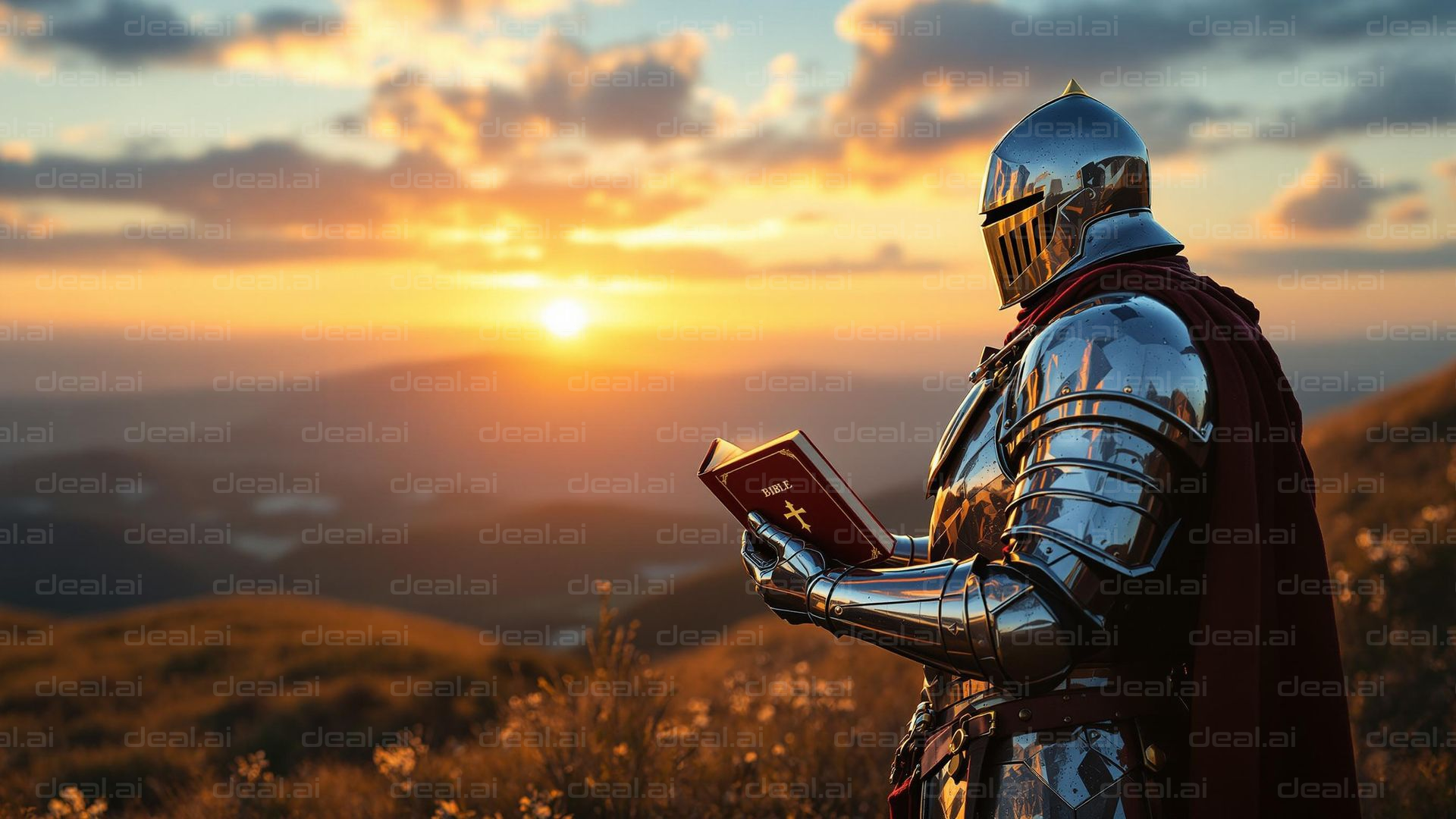 Knight's Sunset Reflection