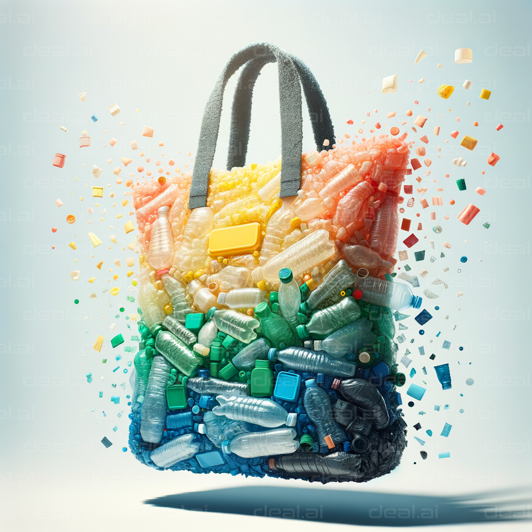 "Eco Tote Made from Recycled Plastics"