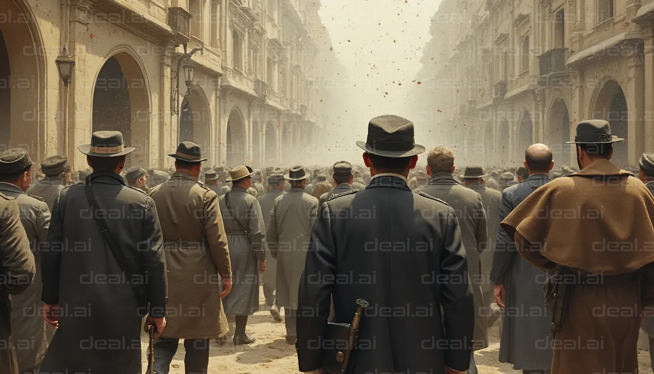 Historic Procession in City Street