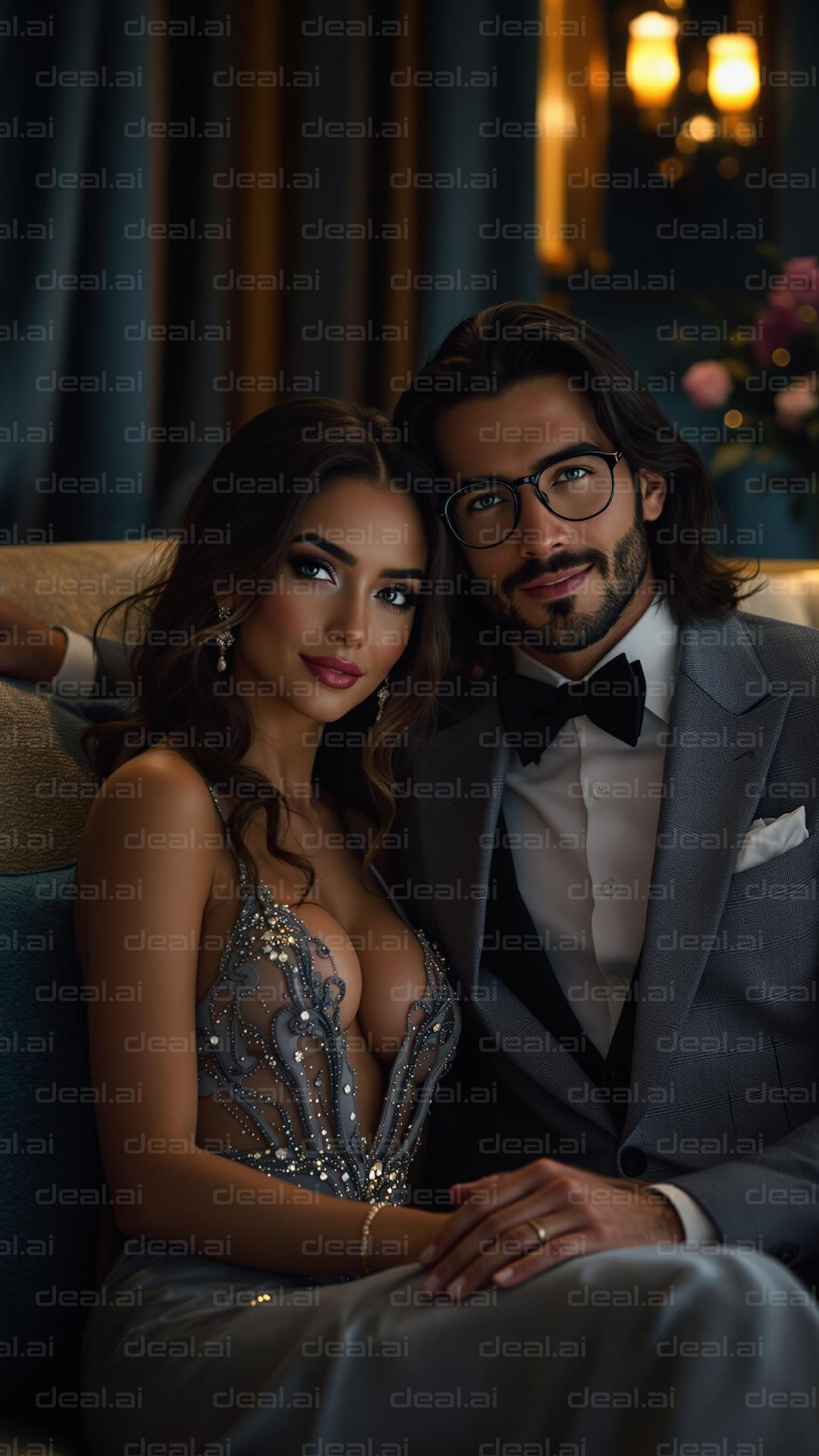 Elegant Evening Couple Portrait