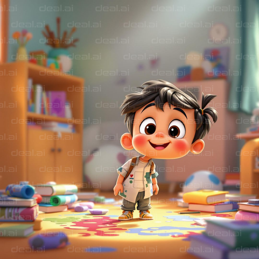Playful Day in a Colorful Room