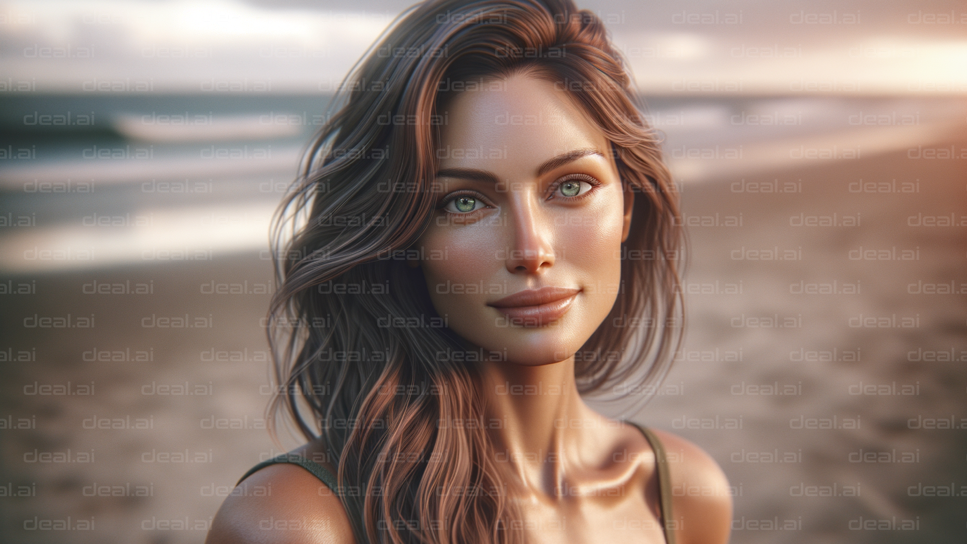 Sunset Beach Portrait