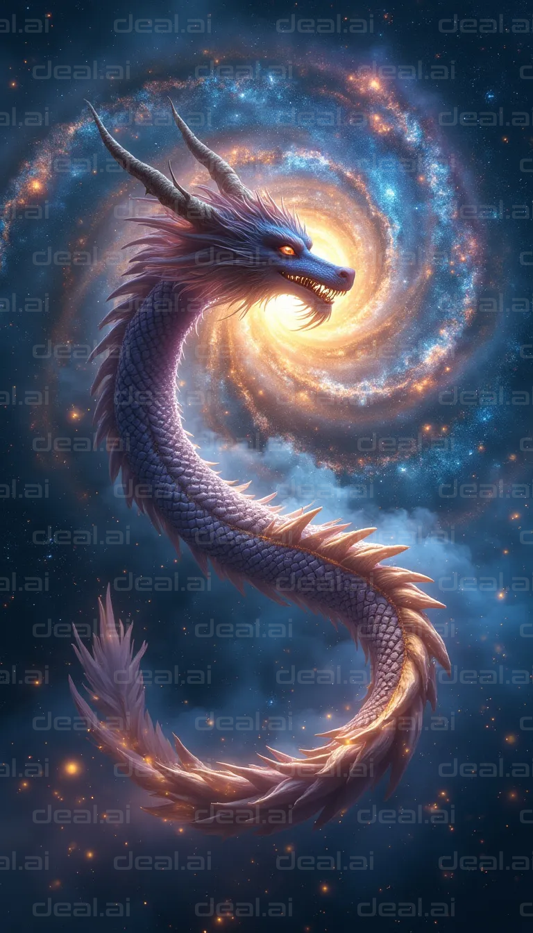 "Celestial Dragon in the Cosmos"