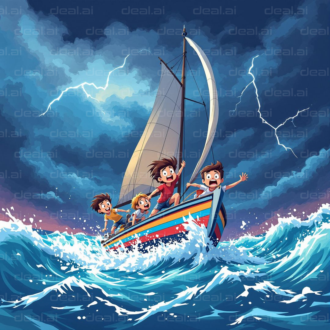 "Adventure in the Stormy Seas"