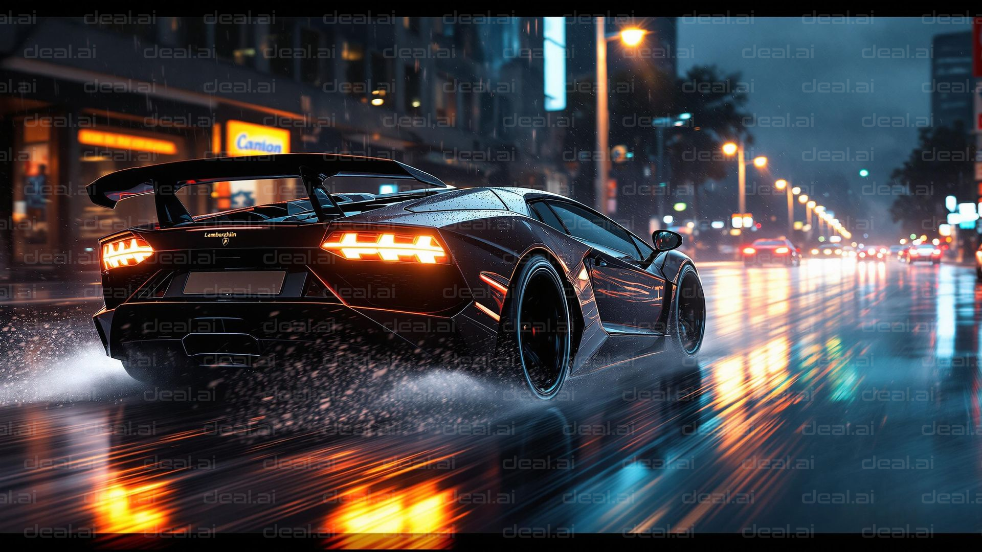 "Rainy Night Speed Thrill"