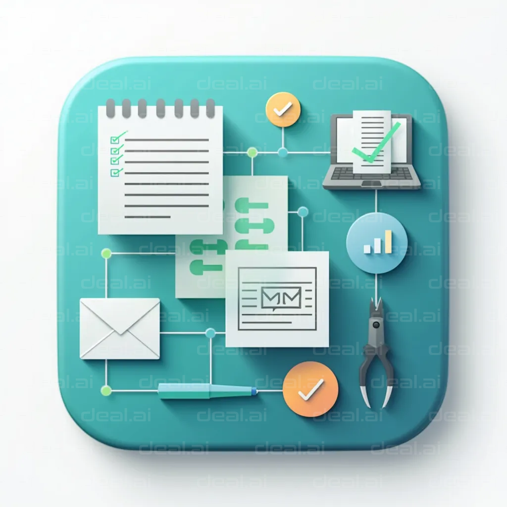 "Project Management Workflow Icon"