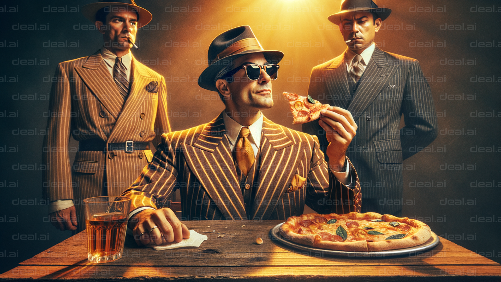 "Mafia Style Pizza Feast"