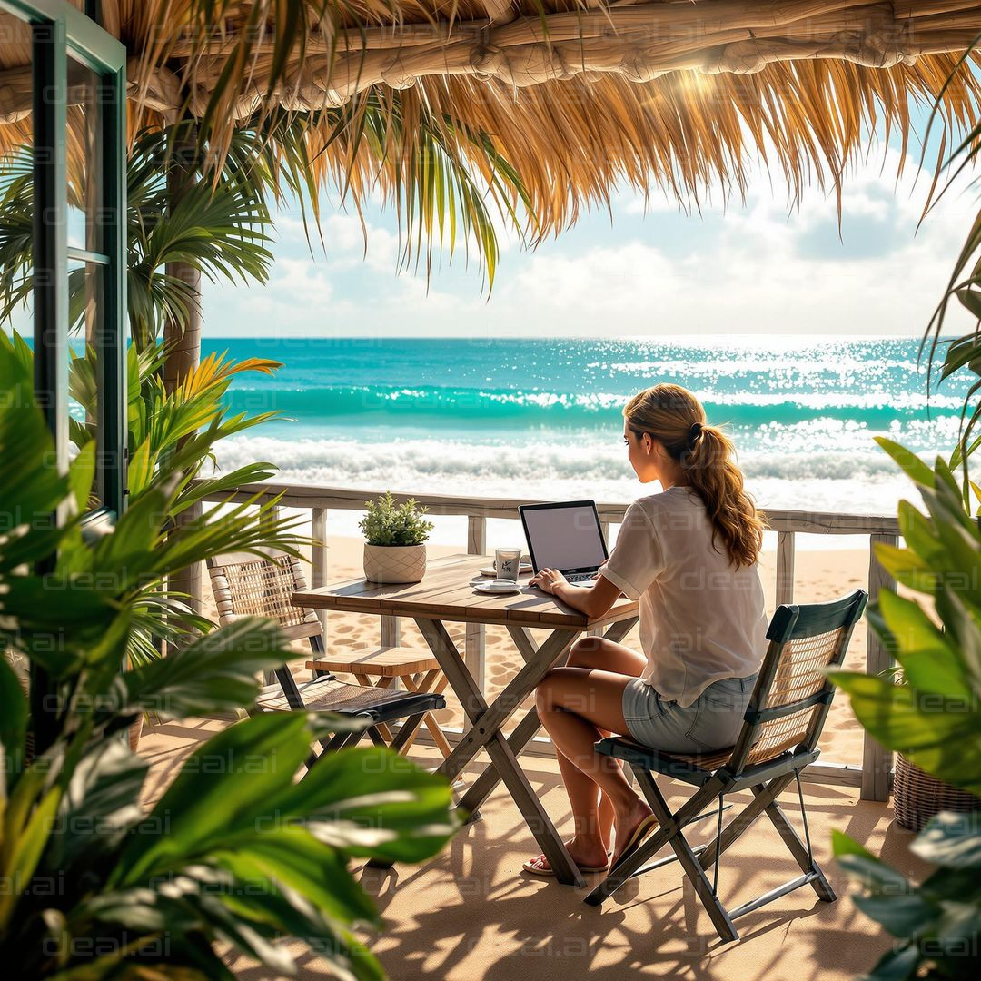 Beachfront Workspace Bliss