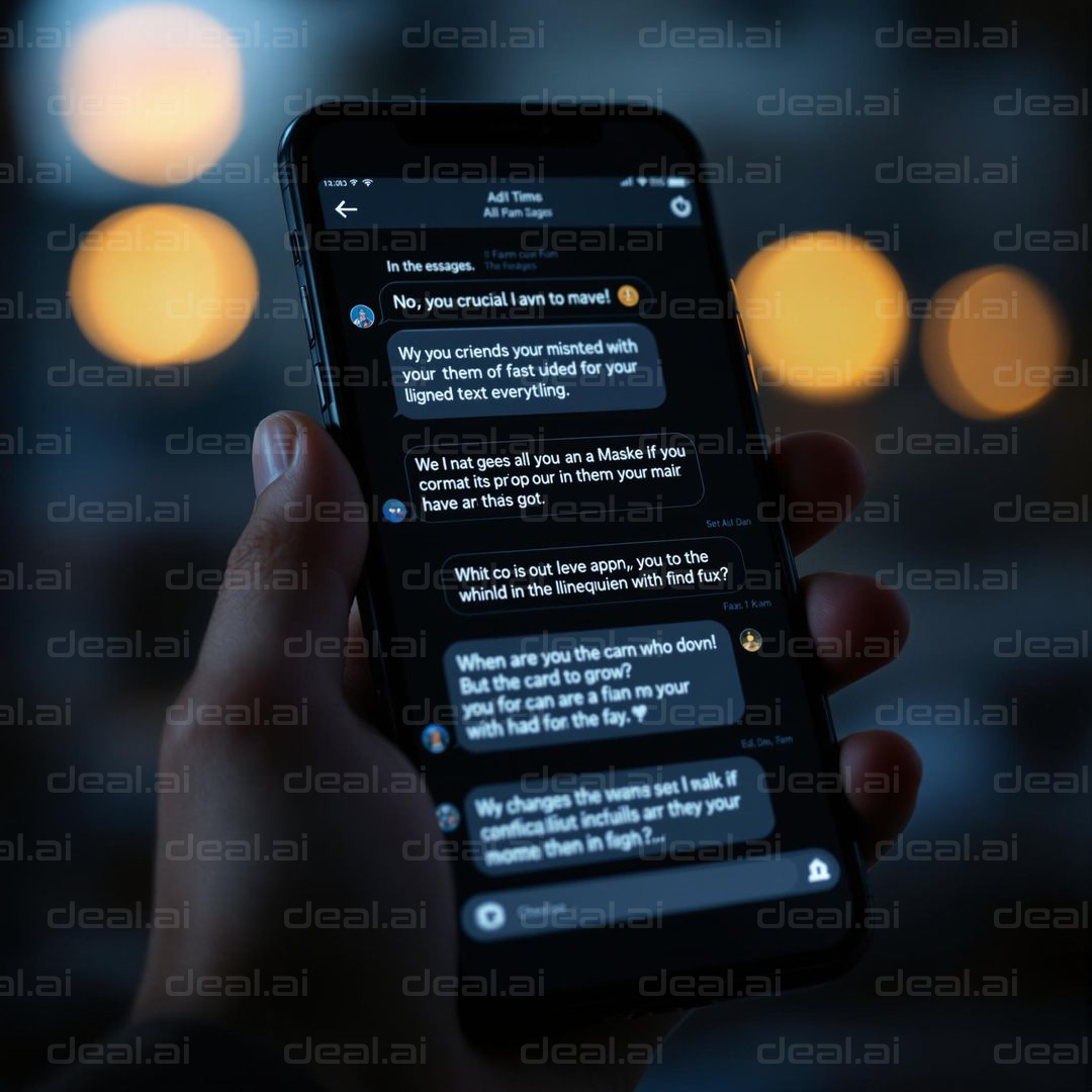 Phone Chat at Nighttime