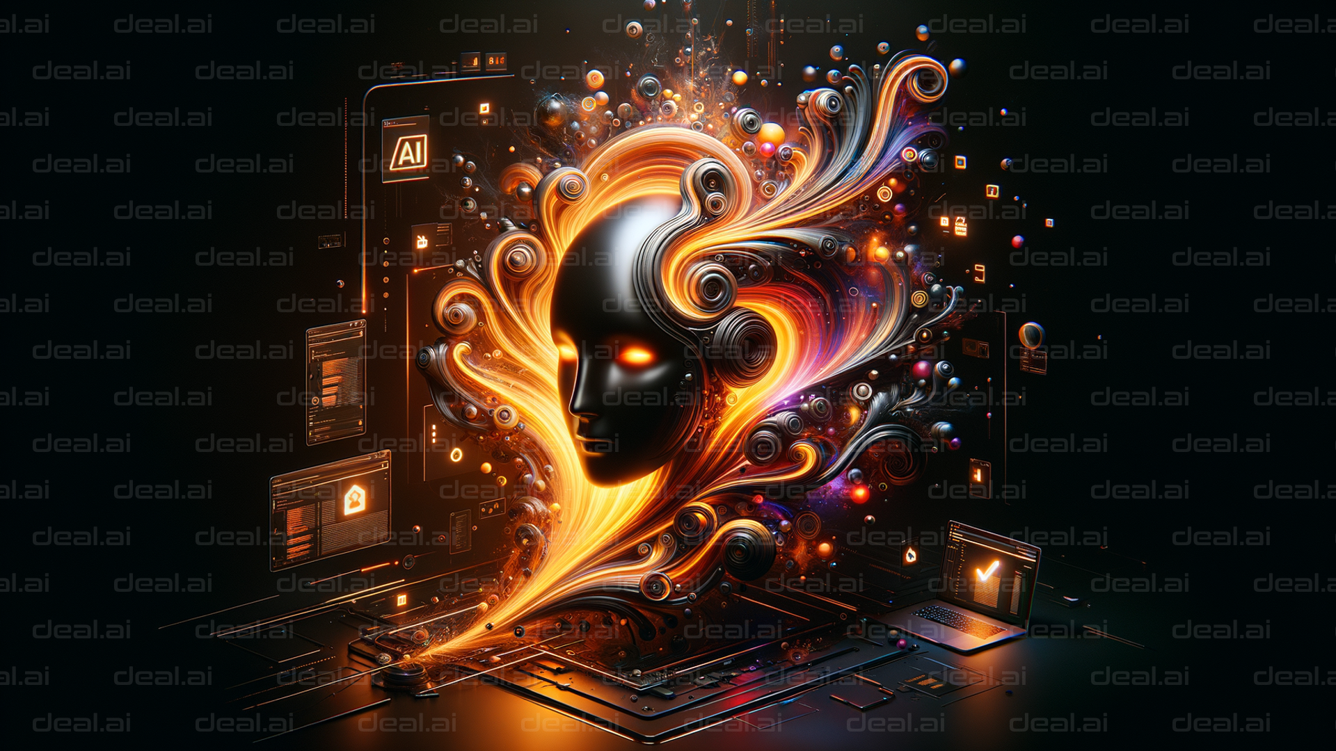 Digital AI Fusion Artwork