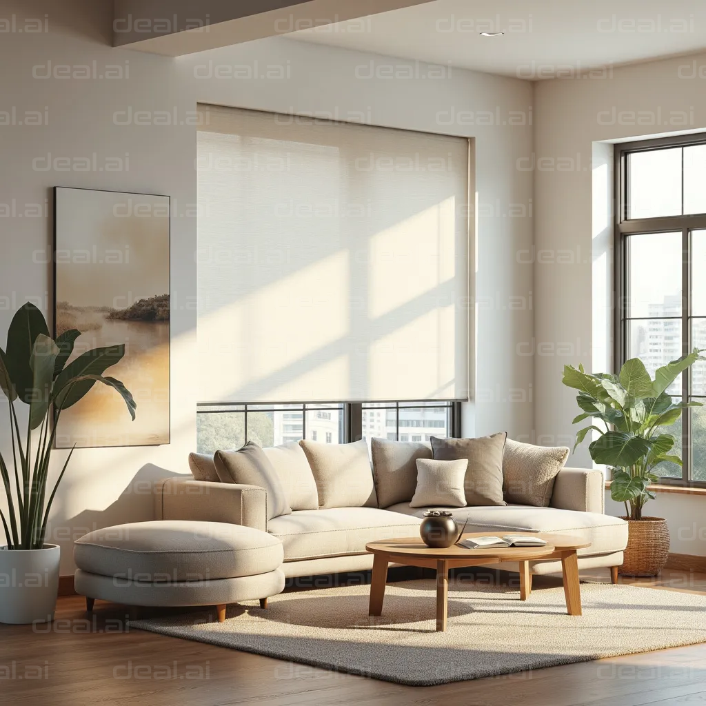 "Sunny Modern Living Room Decor"