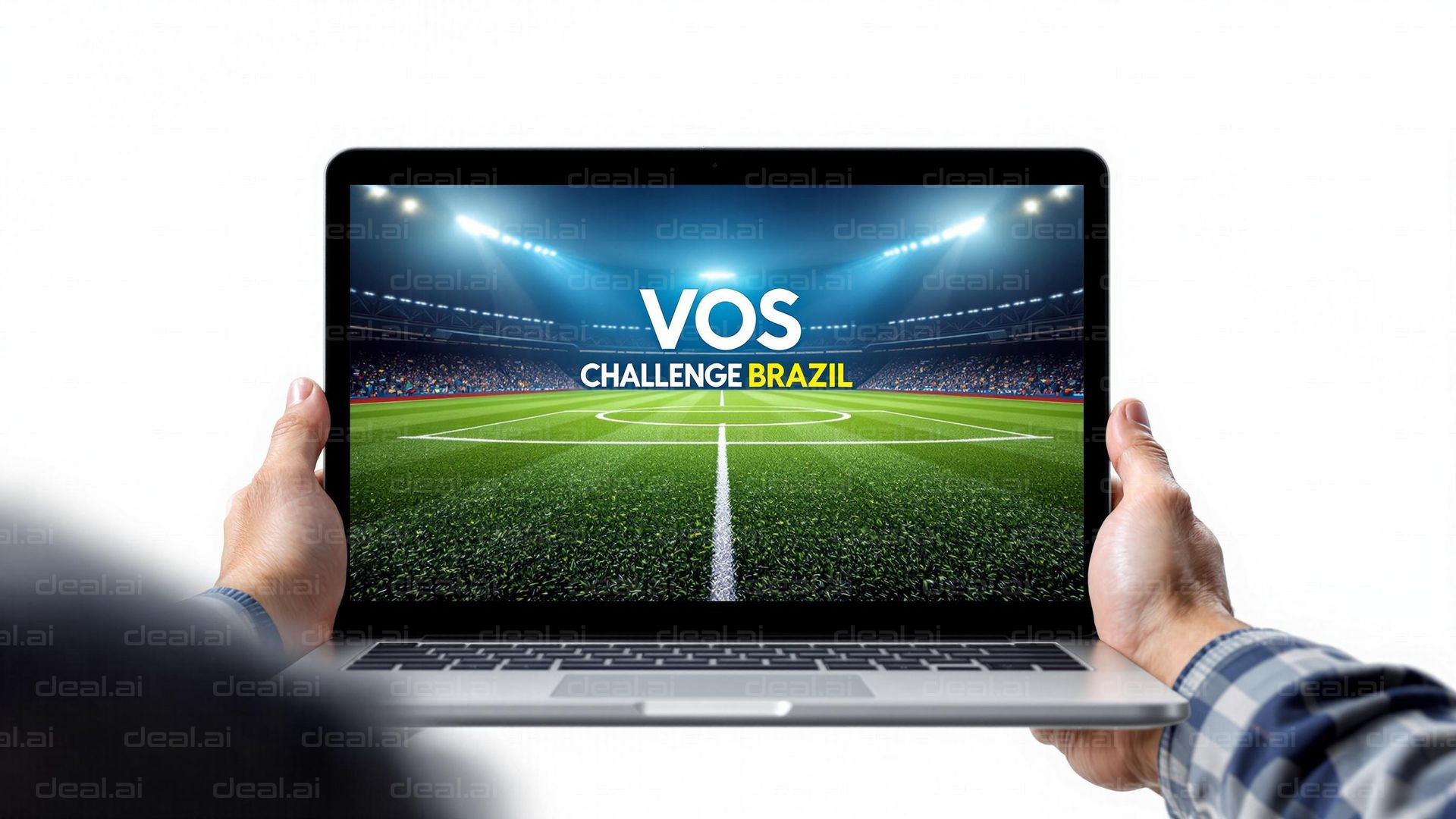 "VOS Challenge Brazil on Laptop Screen"