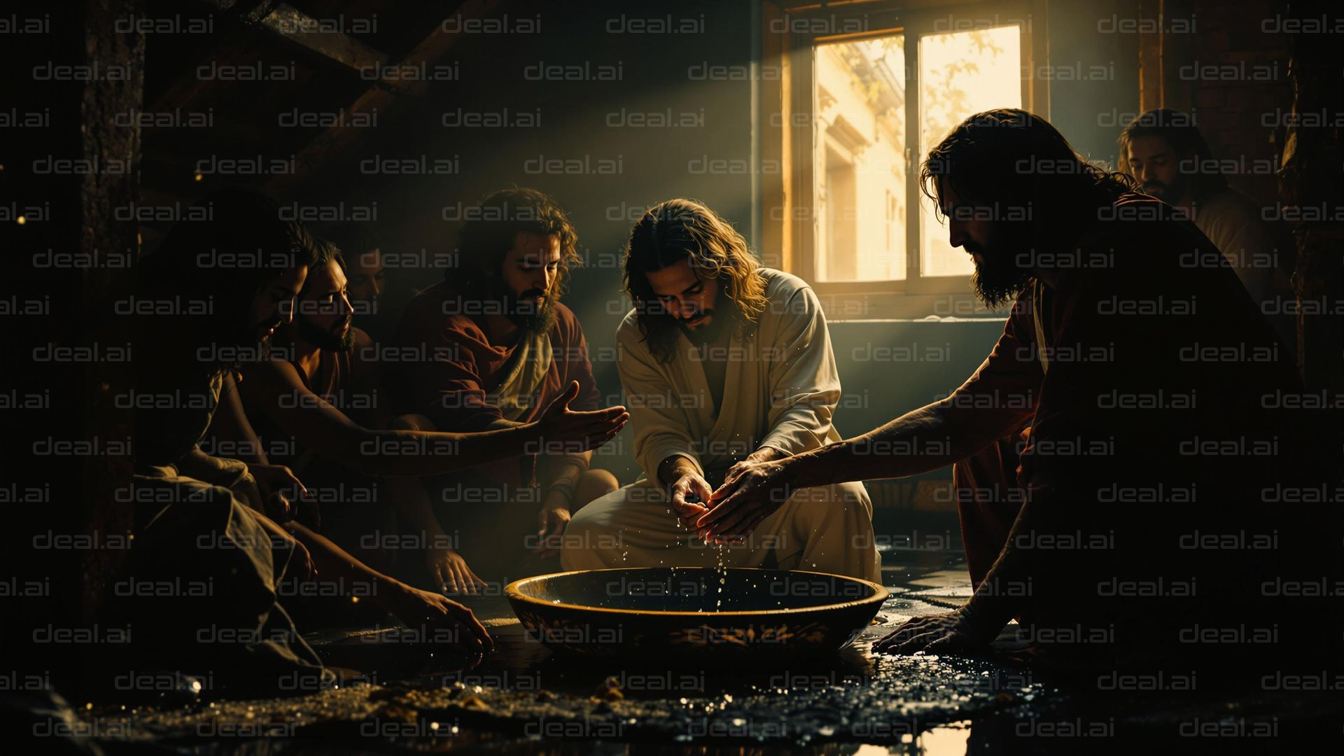 "Symbolic Washing Ritual"