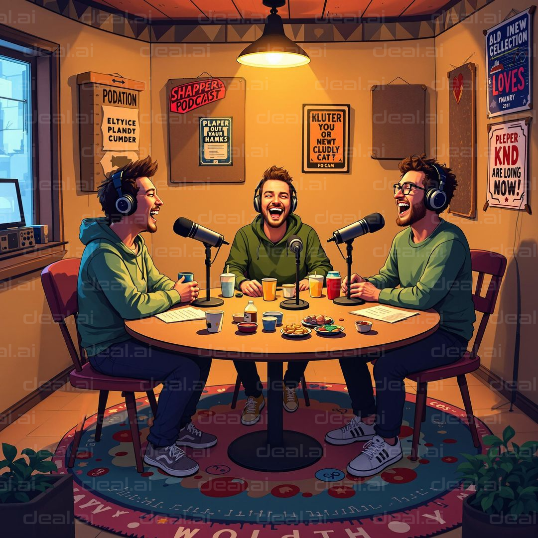 Podcast Trio Laughter Session