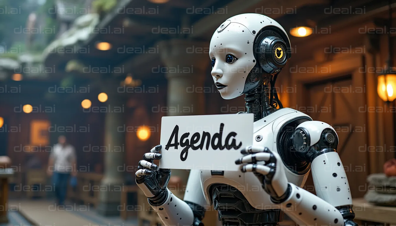Robot Displays Meeting Agenda