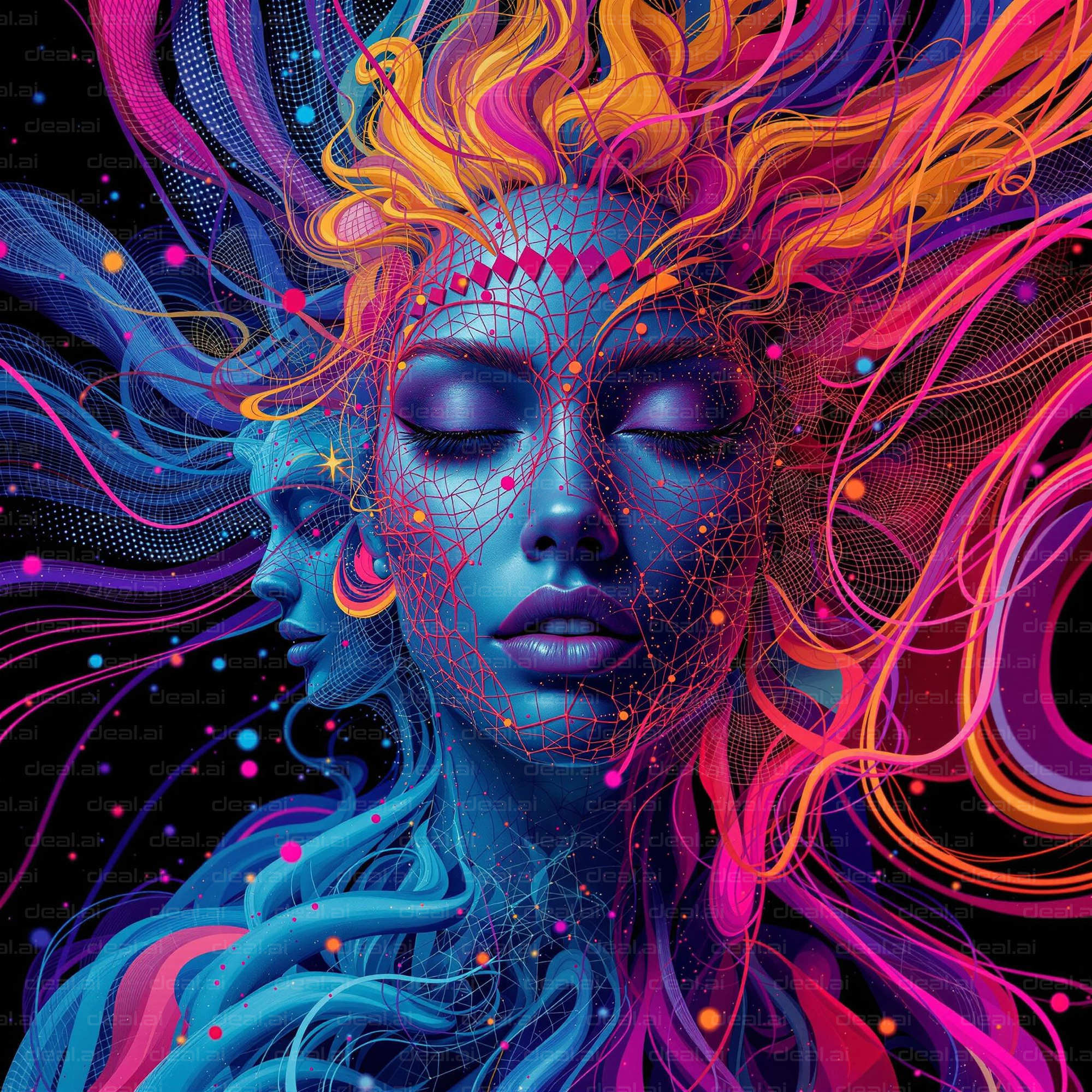 Cosmic Dreamscape Portrait